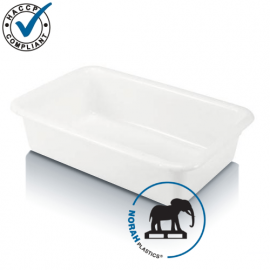 Transportmulde, 71x49x18,5cm, Inhalt 40 Liter, glattes Design, NORAH Plastics