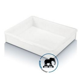 Lebensmittelbehälter 52x45,5x11cm, Inhalt 18 Liter, glattes Design, NORAH Plastics.