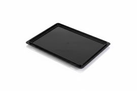 Schwarzer Euronorm Deckel, Stapelbox 60x40cm, RE-PP, NORAH Plastics