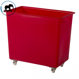 Kunststoff Kutterwagen, Rot, 82x46x75cm, Inhalt 227 Liter, NORAH Plastics