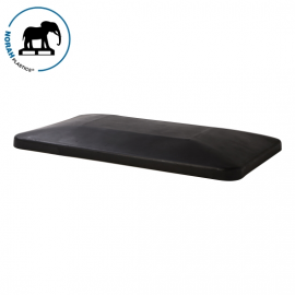 Zwarte deksel passend voor transportwagen 340 liter, NORAH Plastics