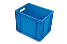 Blaue Stapelkästen, 40x30x32,5cm, Farbe Blau, Inhalt 30 Liter, NORAH Plastics