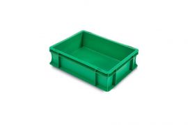 Euro-Stapelbehälter, 40x30x12cm, Inhalt 10 Liter, grün, NORAH Plastics