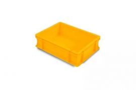 Euro-Stapelbehälter, 40x30x12cm, Inhalt 10 Liter, gelb, NORAH Plastics