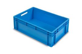 Gelbe Stapelbox, 60x40x22cm, Inhalt 45 Liter, PP, NORAH Plastics