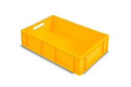 Euro-Stapelbehälter, 60x40x17cm, Inhalt 33 Liter, Gelb, NORAH Plastics