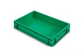 Euro-Stapelbehälter, 60x40x12cm, Inhalt 20 Liter, grün, NORAH Plastics