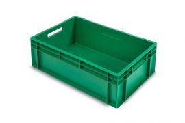 Grüne Stapelbox 60x40x22cm, Euronorm, Inhalt 45 Liter, grün, NORAH Plastics