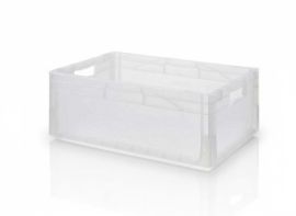 Stapelkästen 60x40x22cm, Inhalt 44 Liter, Transparent, NORAH Plastics