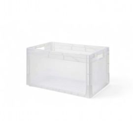 Stapelkästen 60x40x32cm, Inhalt 66 Liter, Transparent, NORAH Plastics