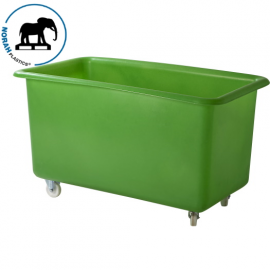 Kunststoff Rollwagen 141x78x79cm, Inhalt 450 Liter, Grün, NORAH Plastics