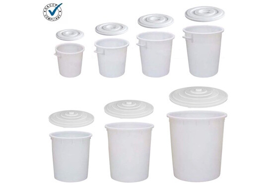 Rundbehälter, Kunststoff-Tonnen. Langlebig und lebensmittelecht!