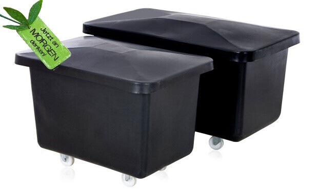 Rollwagen und Wannenwagen,340 Liter, Schwarz ECO LINE NORAH Plastics